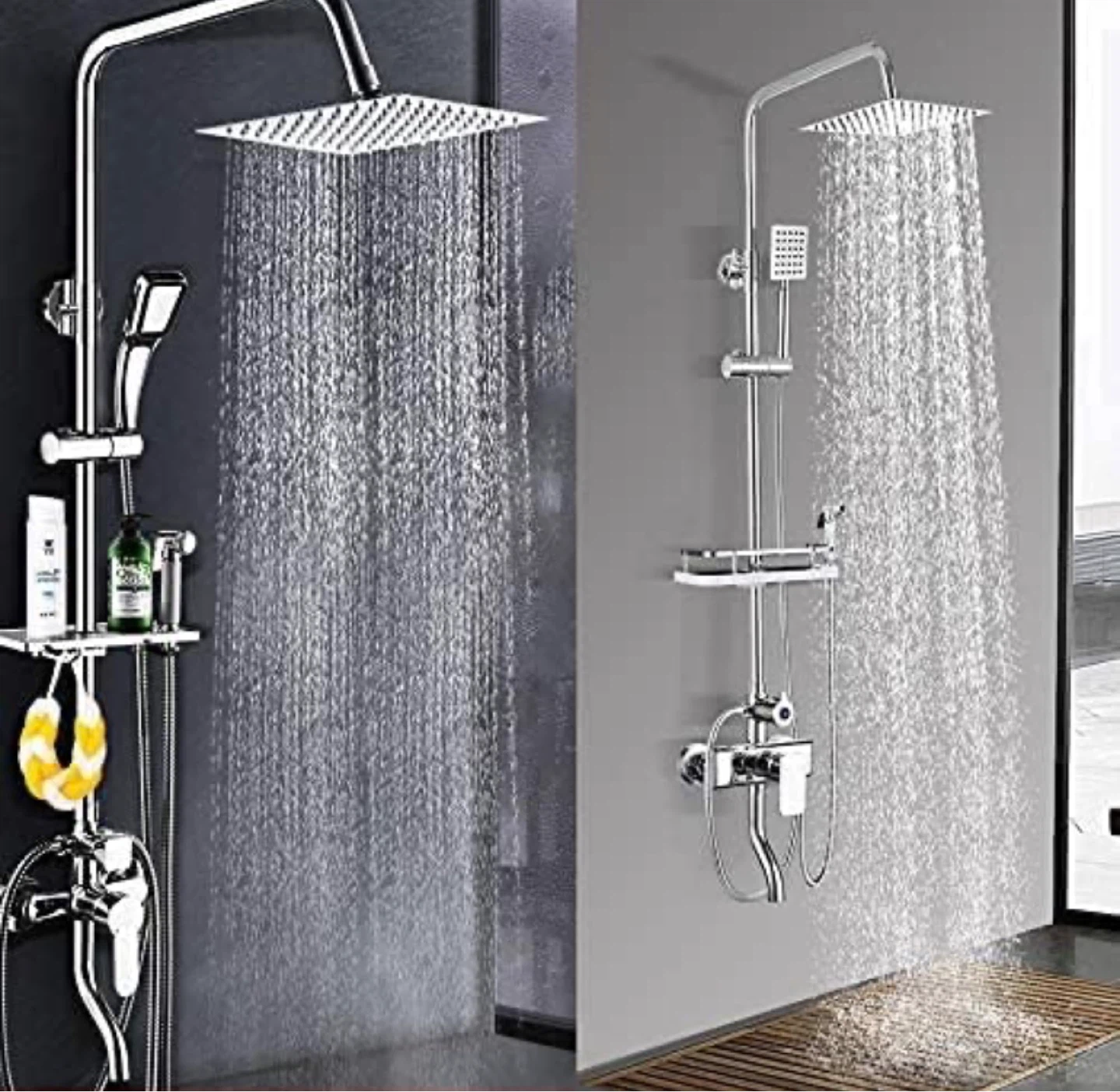 Square Shower Head with Touch to Clean Nozzles - photo 2