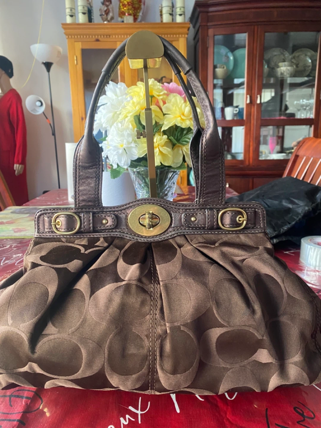Coach Monogram Shoulder Bag