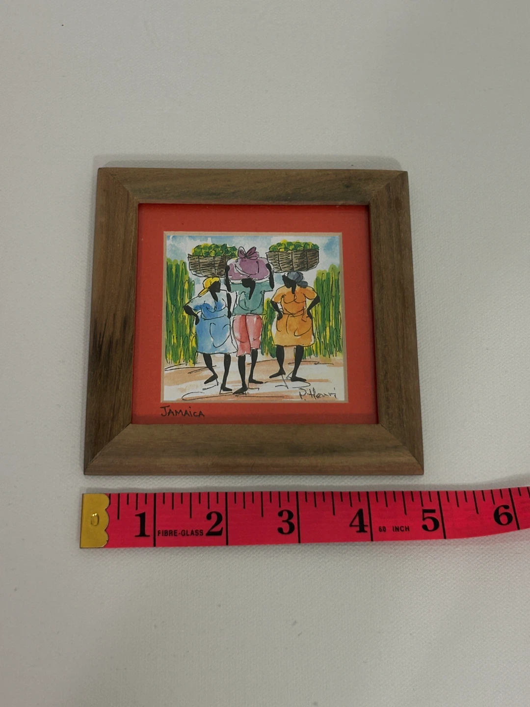 Framed Jamaican Art Painting 4x4”