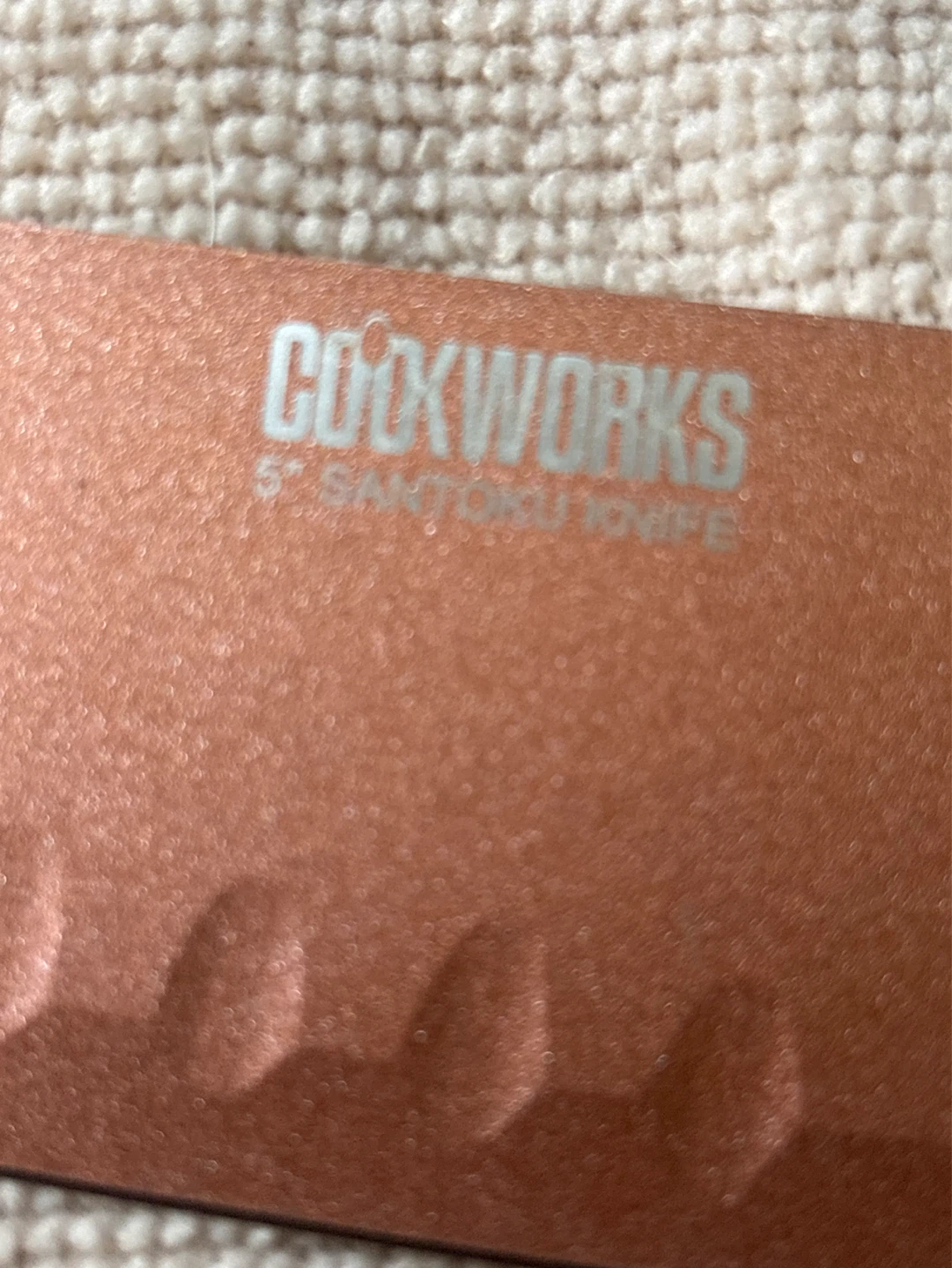 New Set of 3 Cookworks Knives With Blade Guard - photo 5