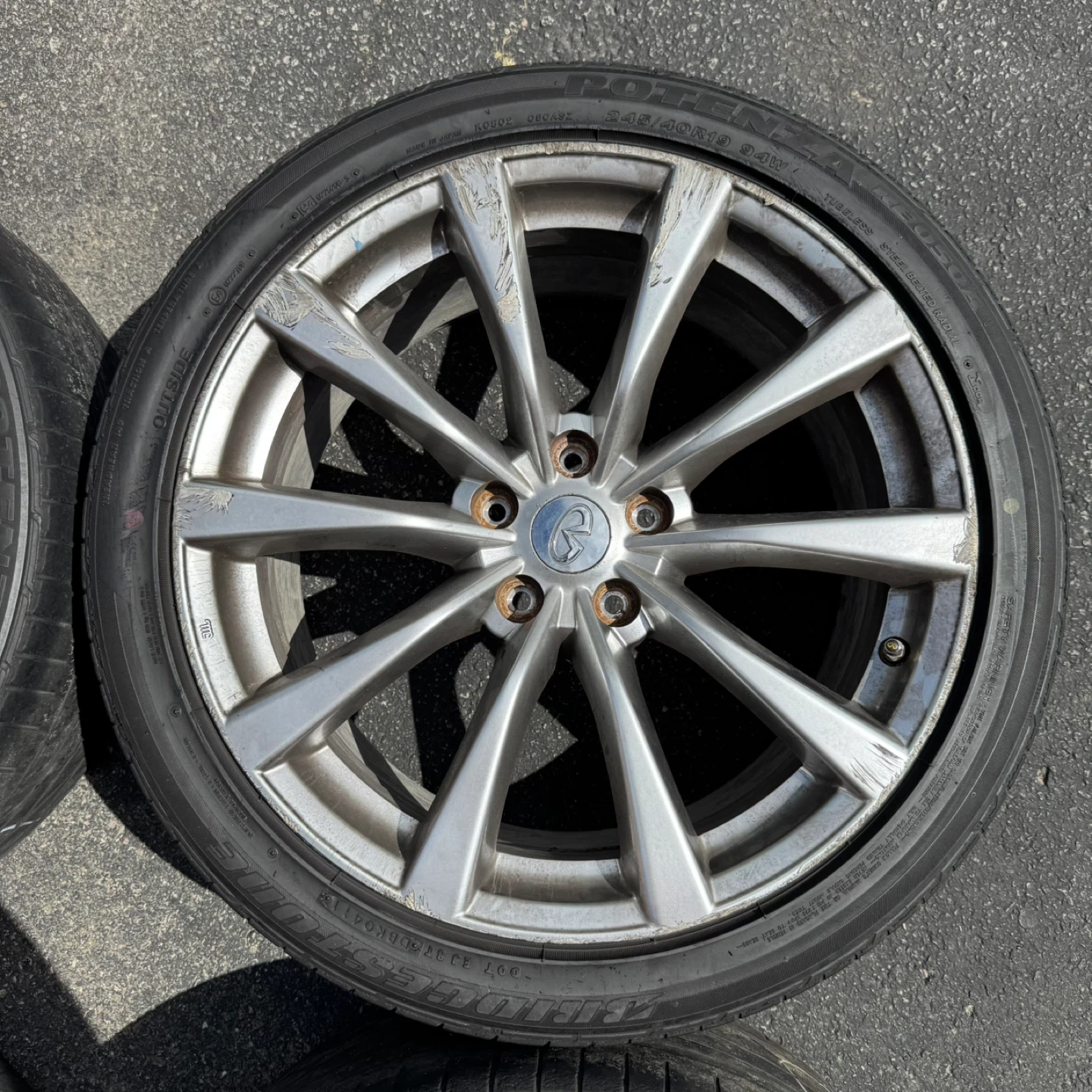 Infiniti G37s Rims, staggered - photo 4