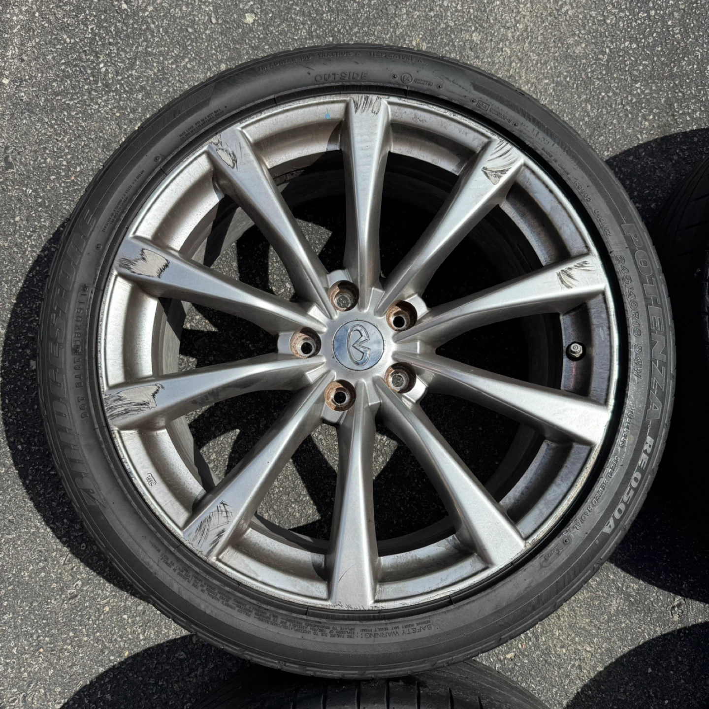 Infiniti G37s Rims, staggered - photo 3