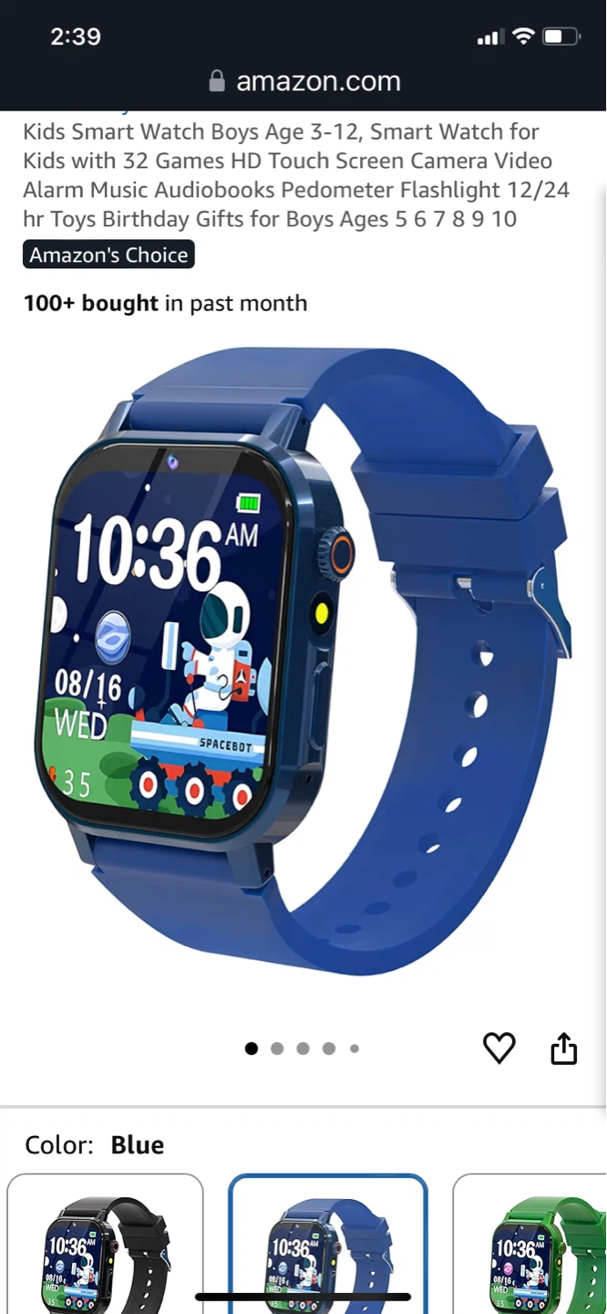 Kids Smart Watch touch screen,vedio alarm.
