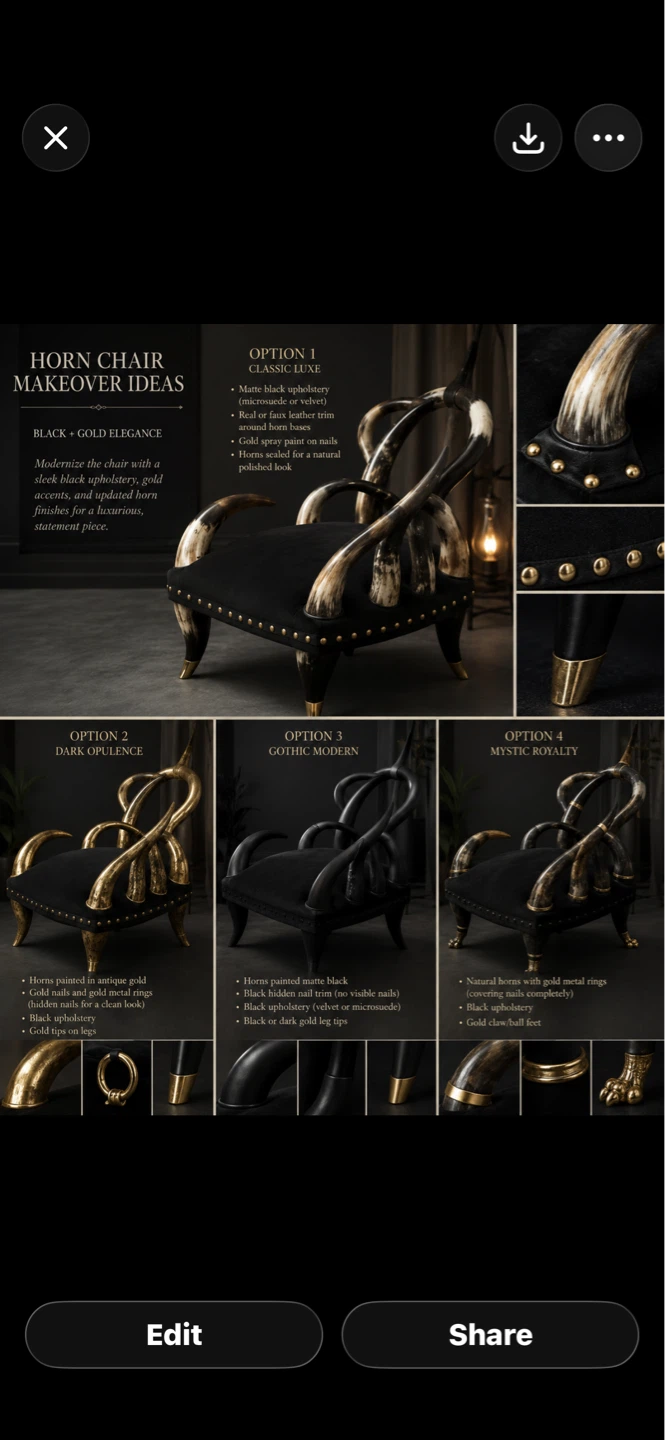 HORN CHAIR MAKEOVER IDEAS