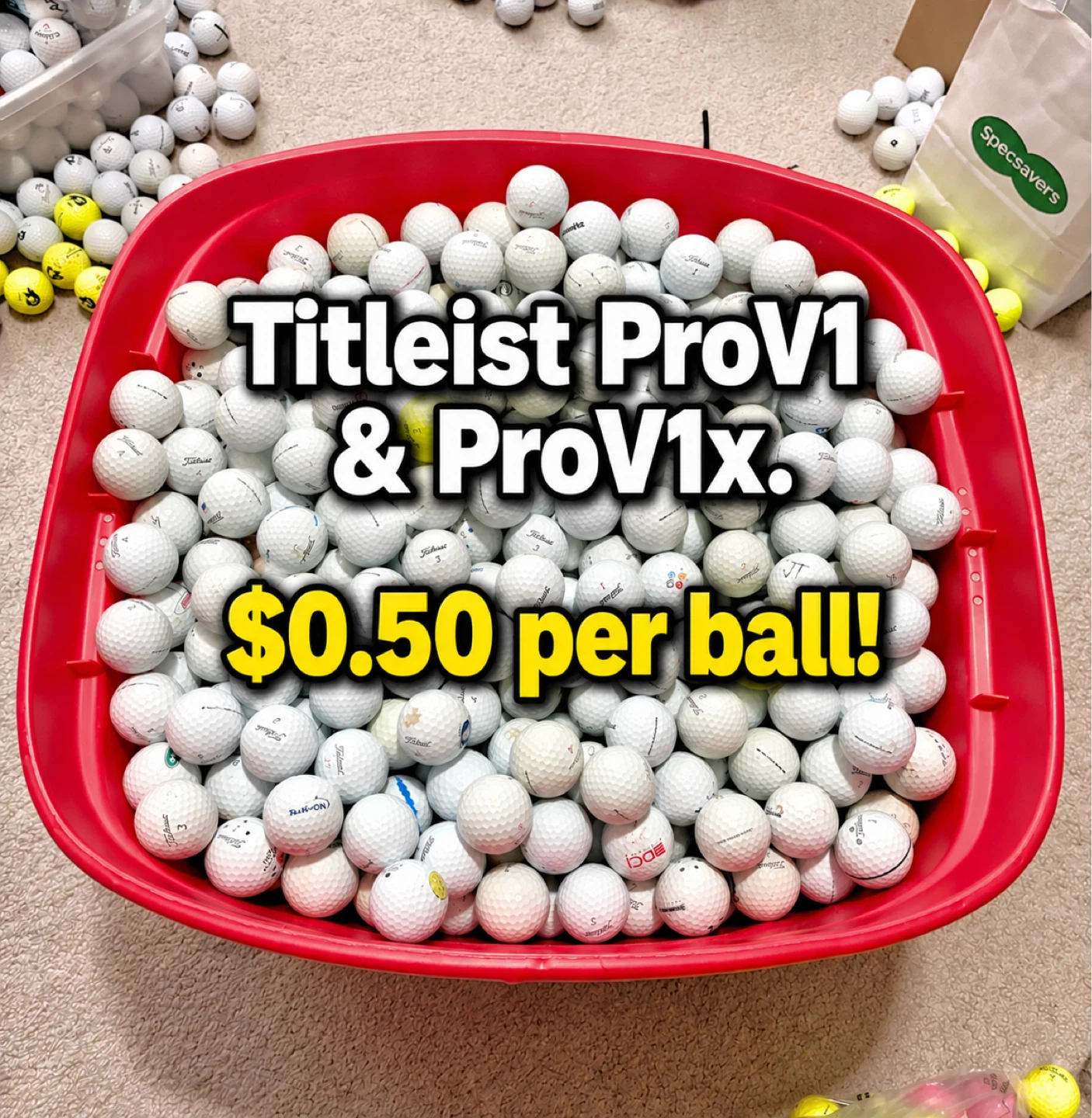 Titleist Pro V1 Golf Balls - Hundreds Available