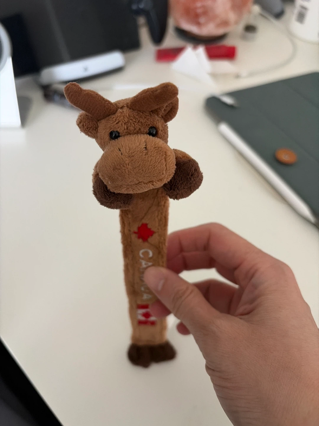 Plush Moose Bookmark with Canadian Flag - photo 2
