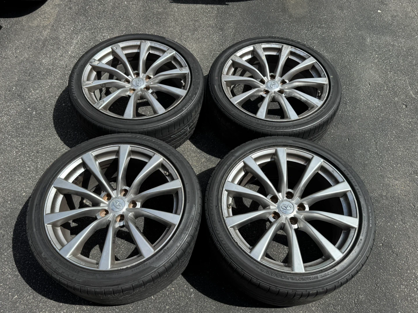 Infiniti G37s Rims, staggered
