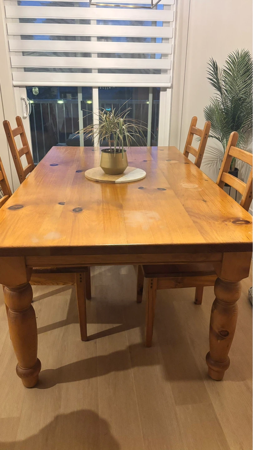 Solid Wooden Dining Table