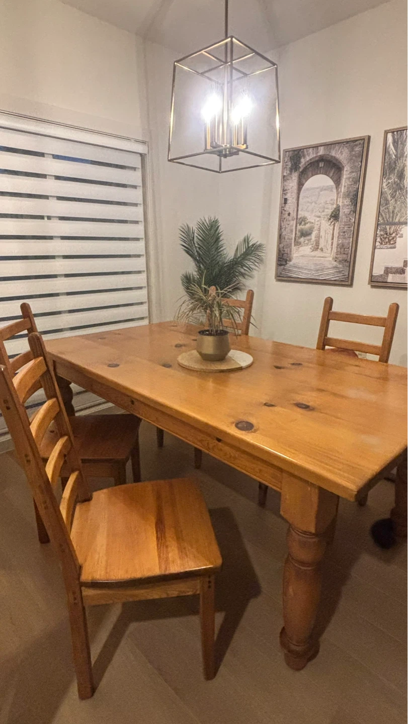 Solid Wooden Dining Table - photo 3