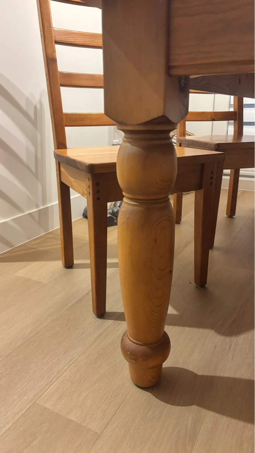 Solid Wooden Dining Table - photo 5