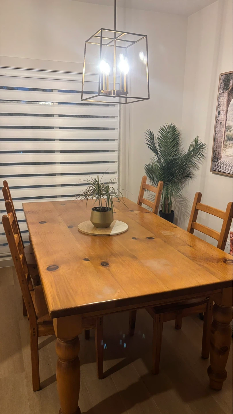 Solid Wooden Dining Table - photo 2