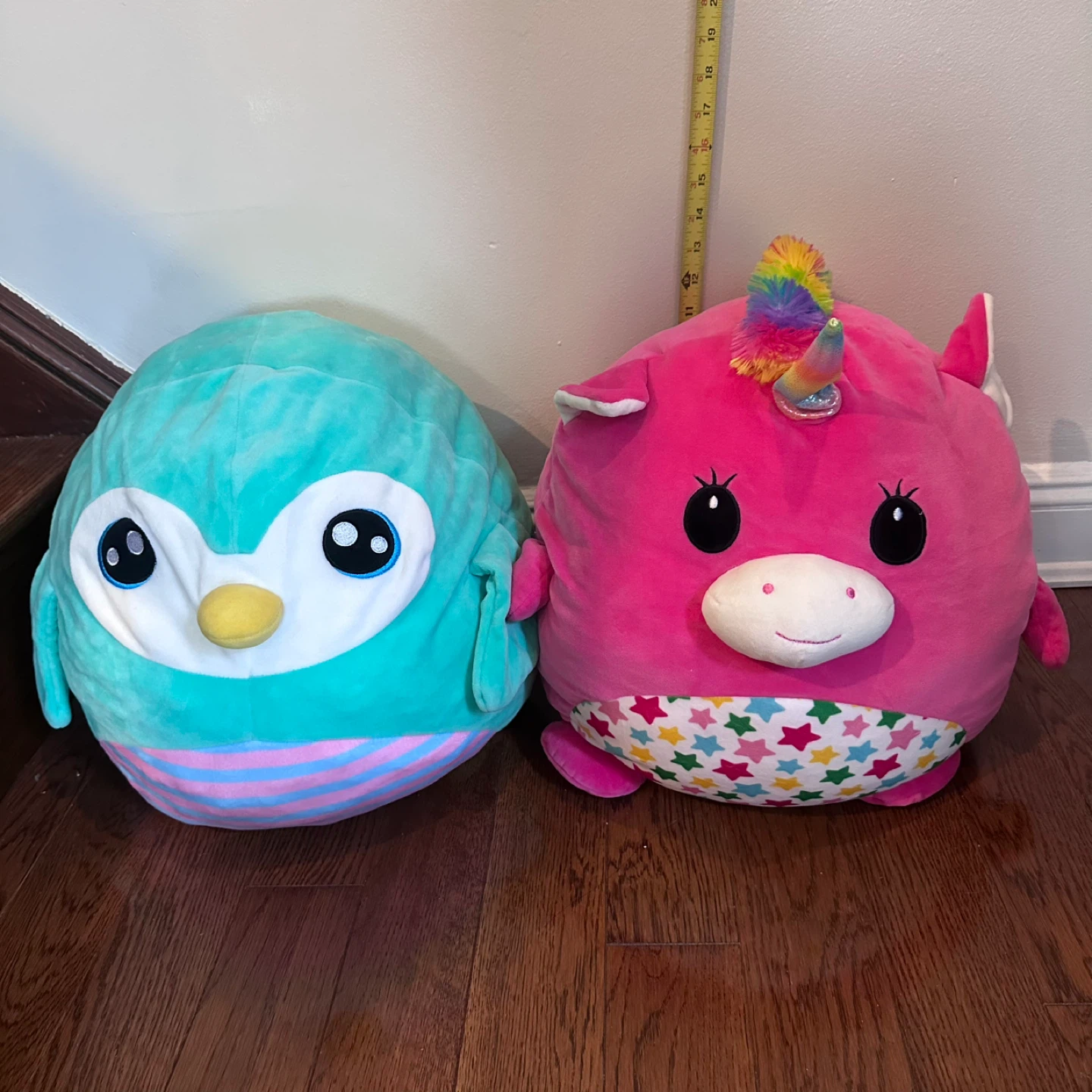 Plush Unicorn and Penguin Toys