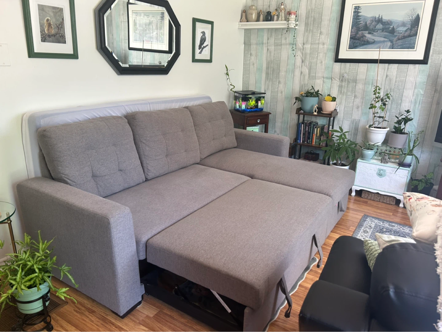 Grey Sectional Sofa Bed - photo 4