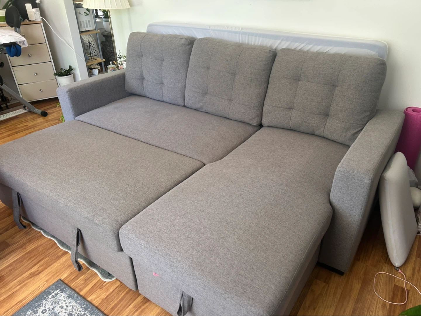 Grey Sectional Sofa Bed - photo 5