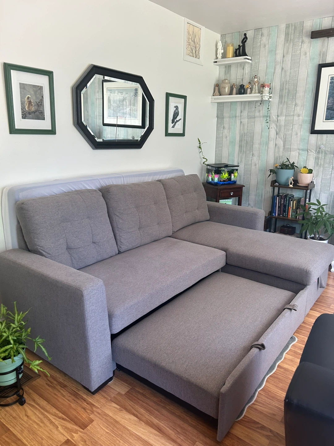 Grey Sectional Sofa Bed - photo 3