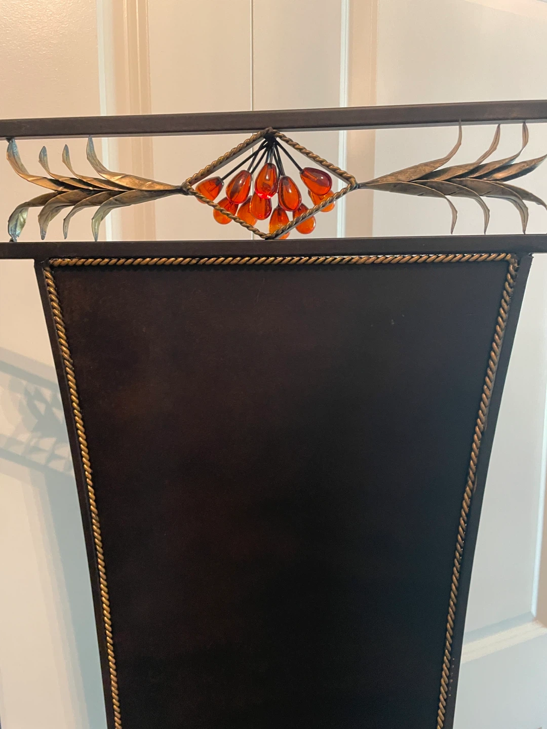3 panel Metal Divider with Amber stones - photo 3