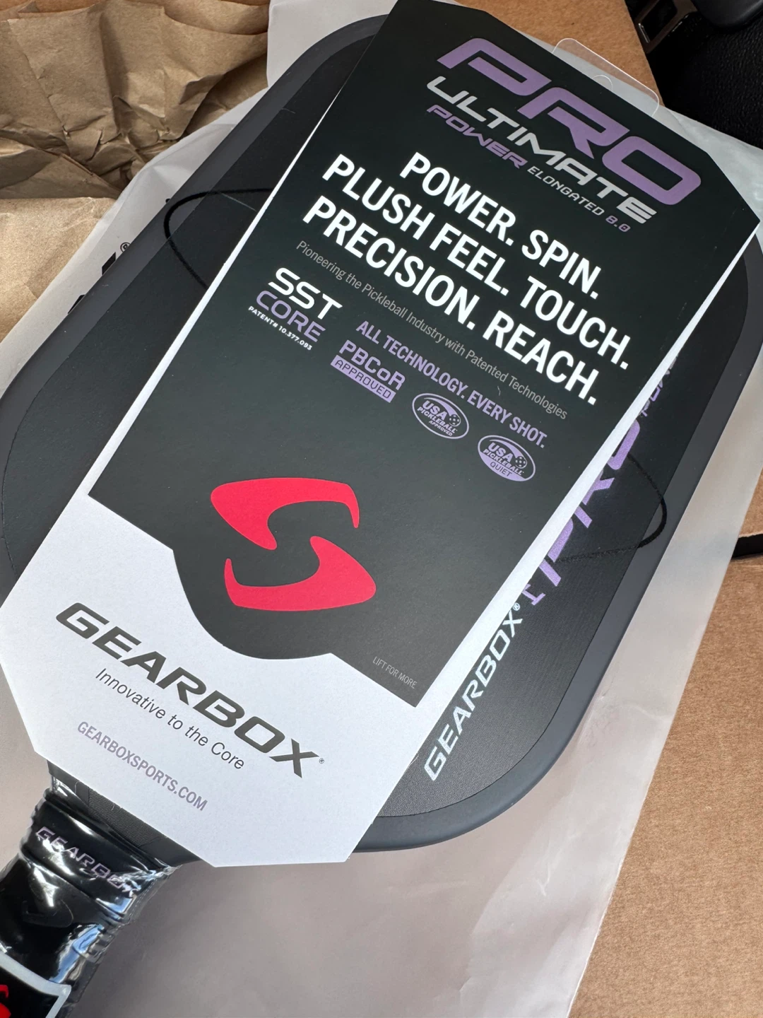 Gearbox Pro Ultimate Power Elongated 8.0 Pickleball Paddle