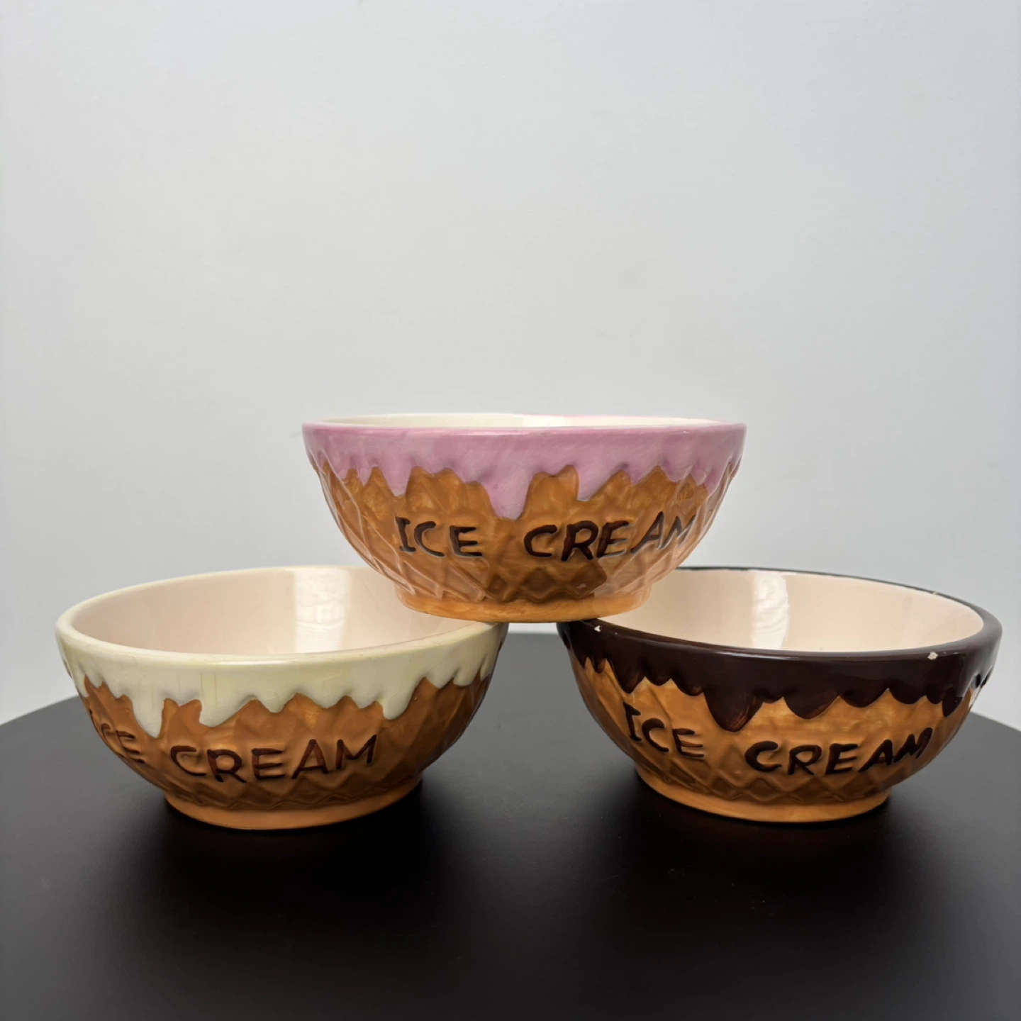 Set of 3 Ice Cream Bowls