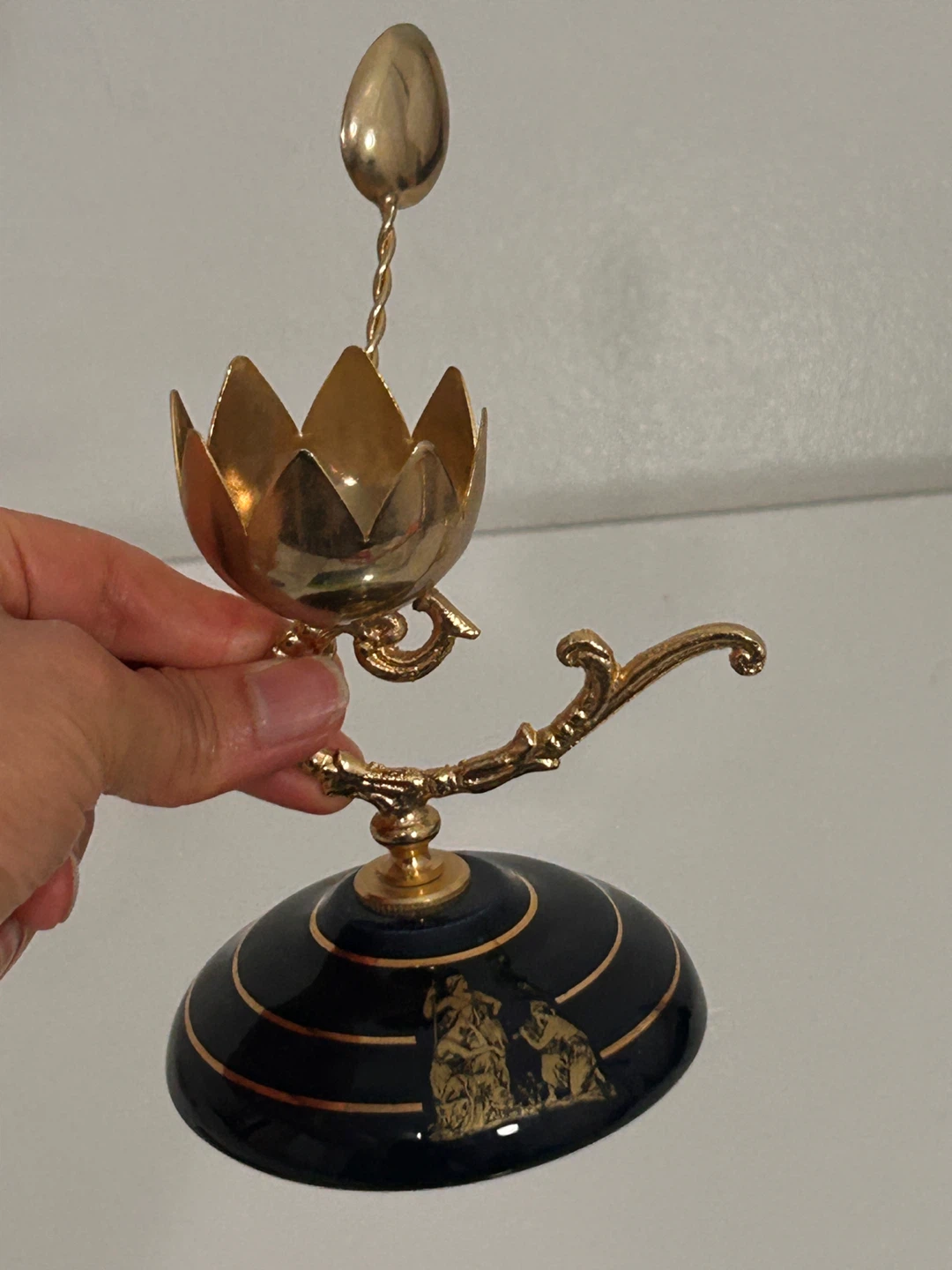 Iris Hand Made 24K Gold Egg Cup Holder - photo 3