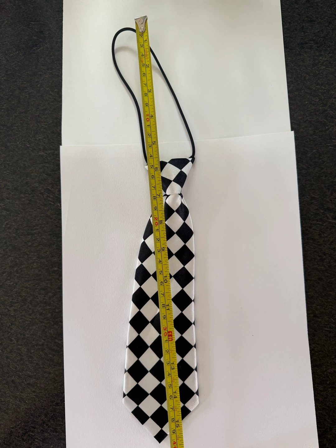 Black and White Checkered Tie - Kids Size - photo 5