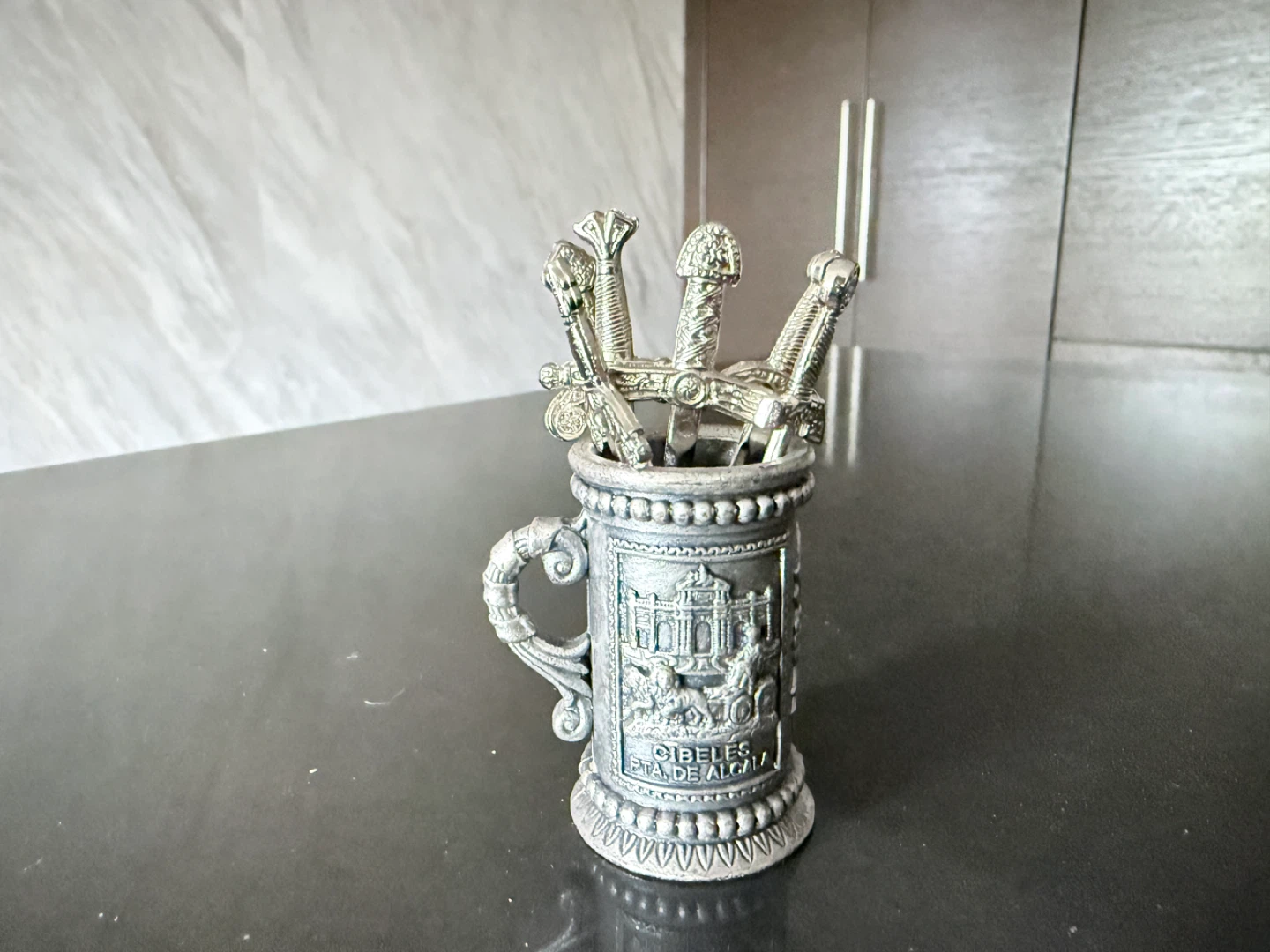 Decorative olive pick  Holder Set