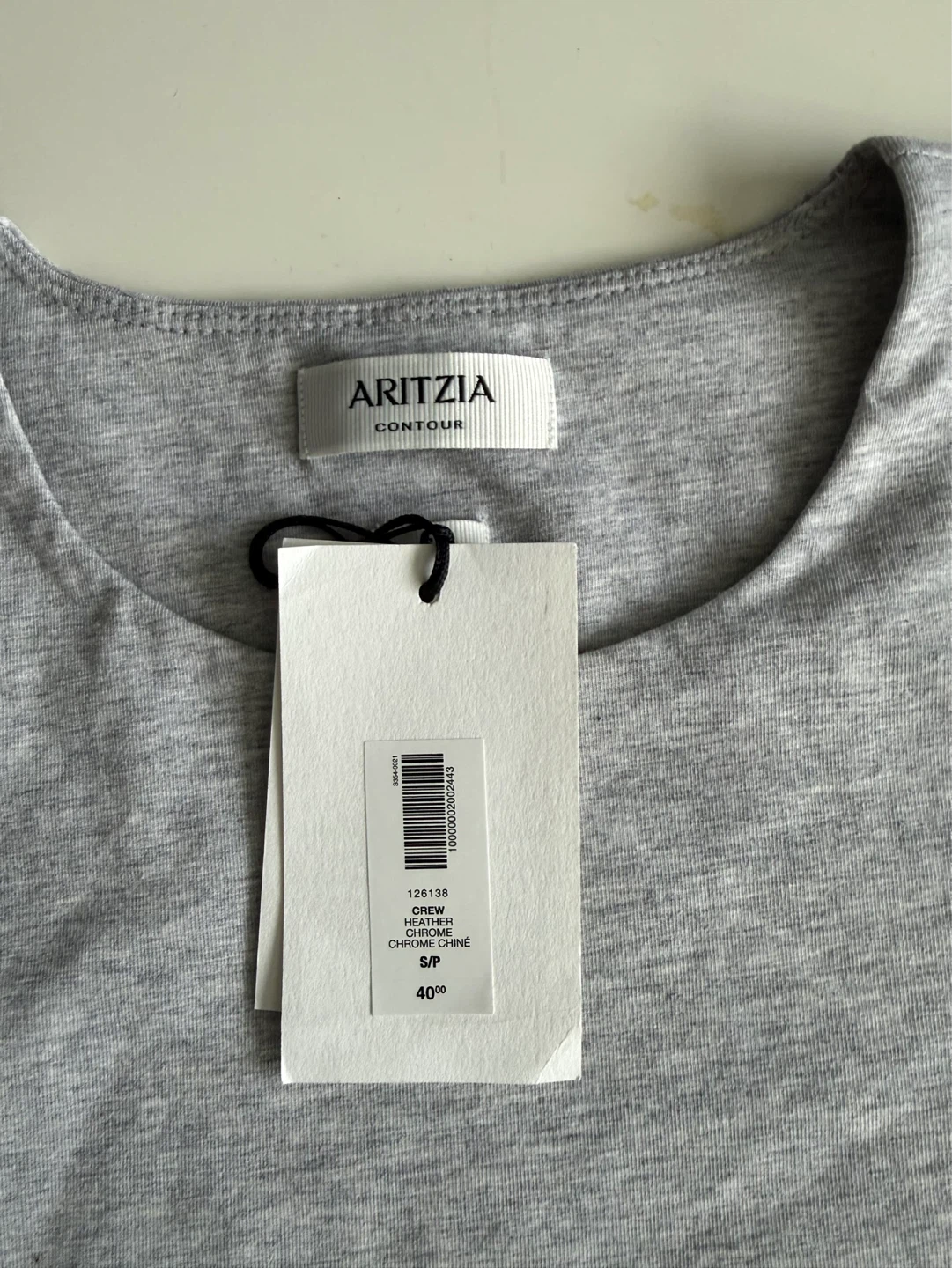 Aritzia Contour Long Sleeve Tops (Black & Grey) - photo 2