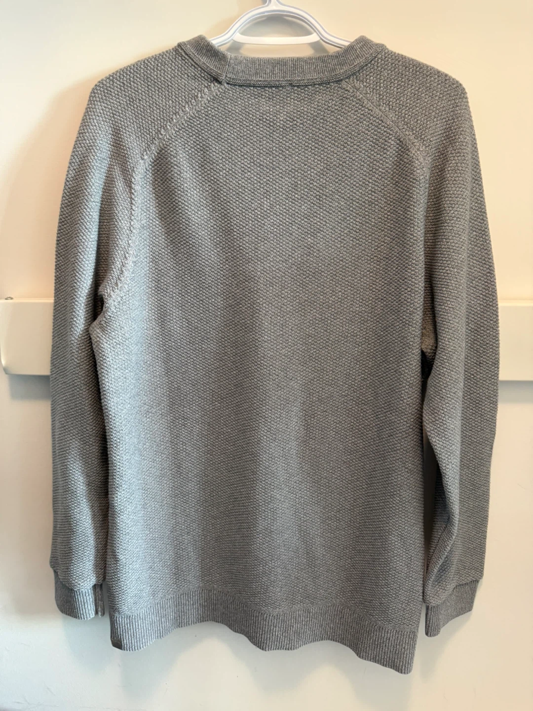 Lululemon Men’s Textured Knit Crewneck Sweater Large - Grey - photo 2