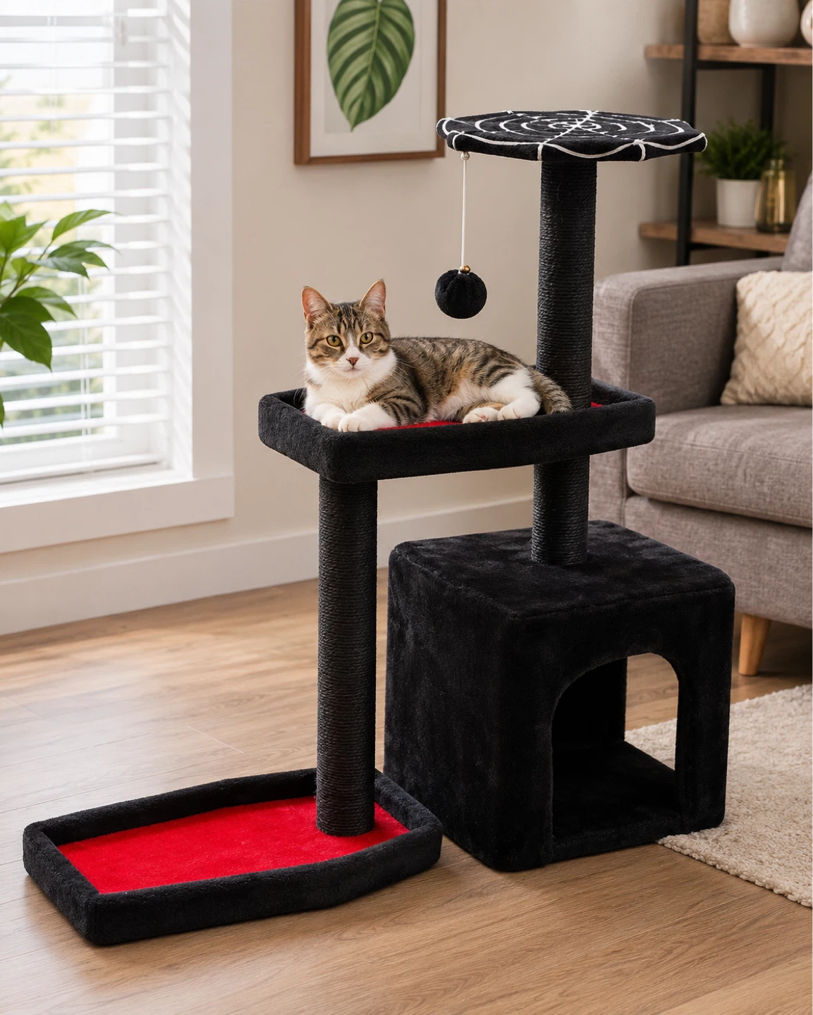 Cat Tree / Cat Condo with Scratching Posts