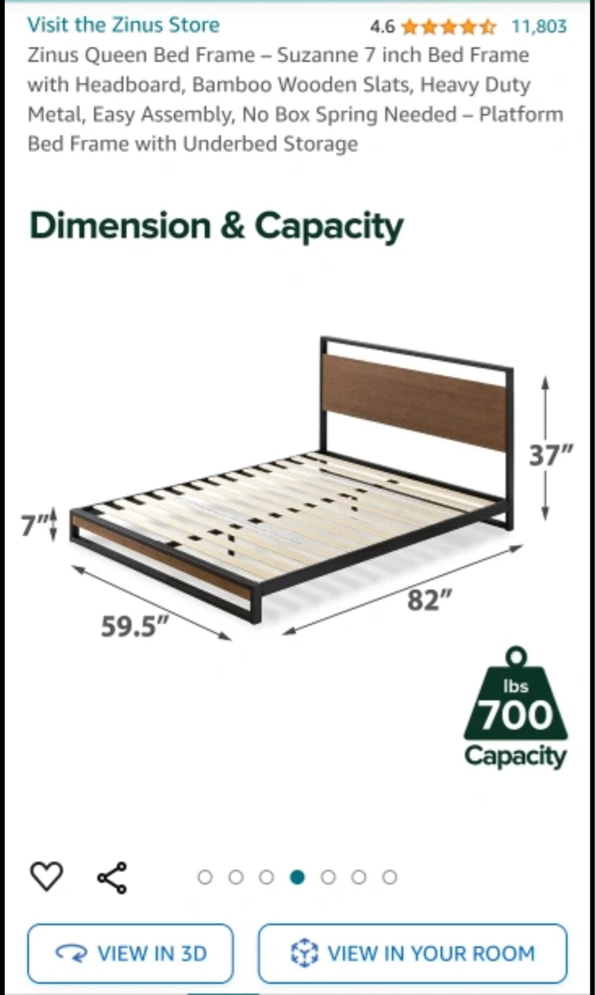 Queen Bedframe with Headboard - photo 5