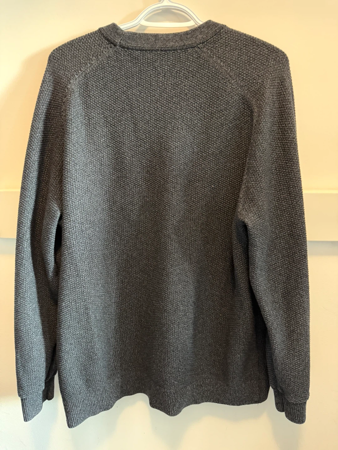 Lululemon Men’s Textured Knit Crewneck Sweater Large - Black - photo 2