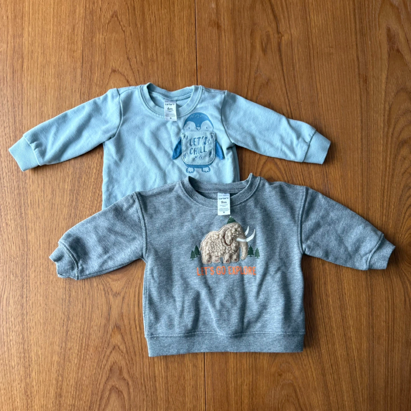 Unisex Carter’s sweatshirts