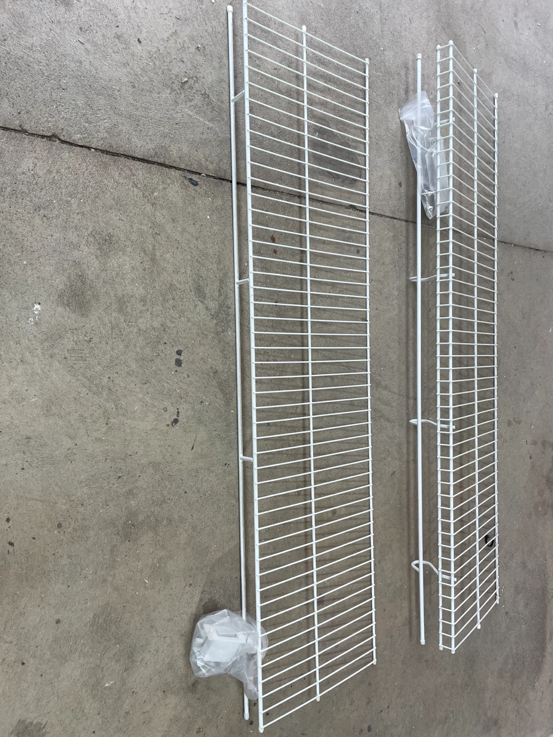Wire shelving for closet