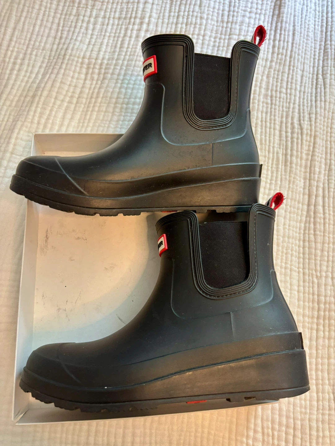 Hunter Black Rubber Chelsea Boots - photo 4