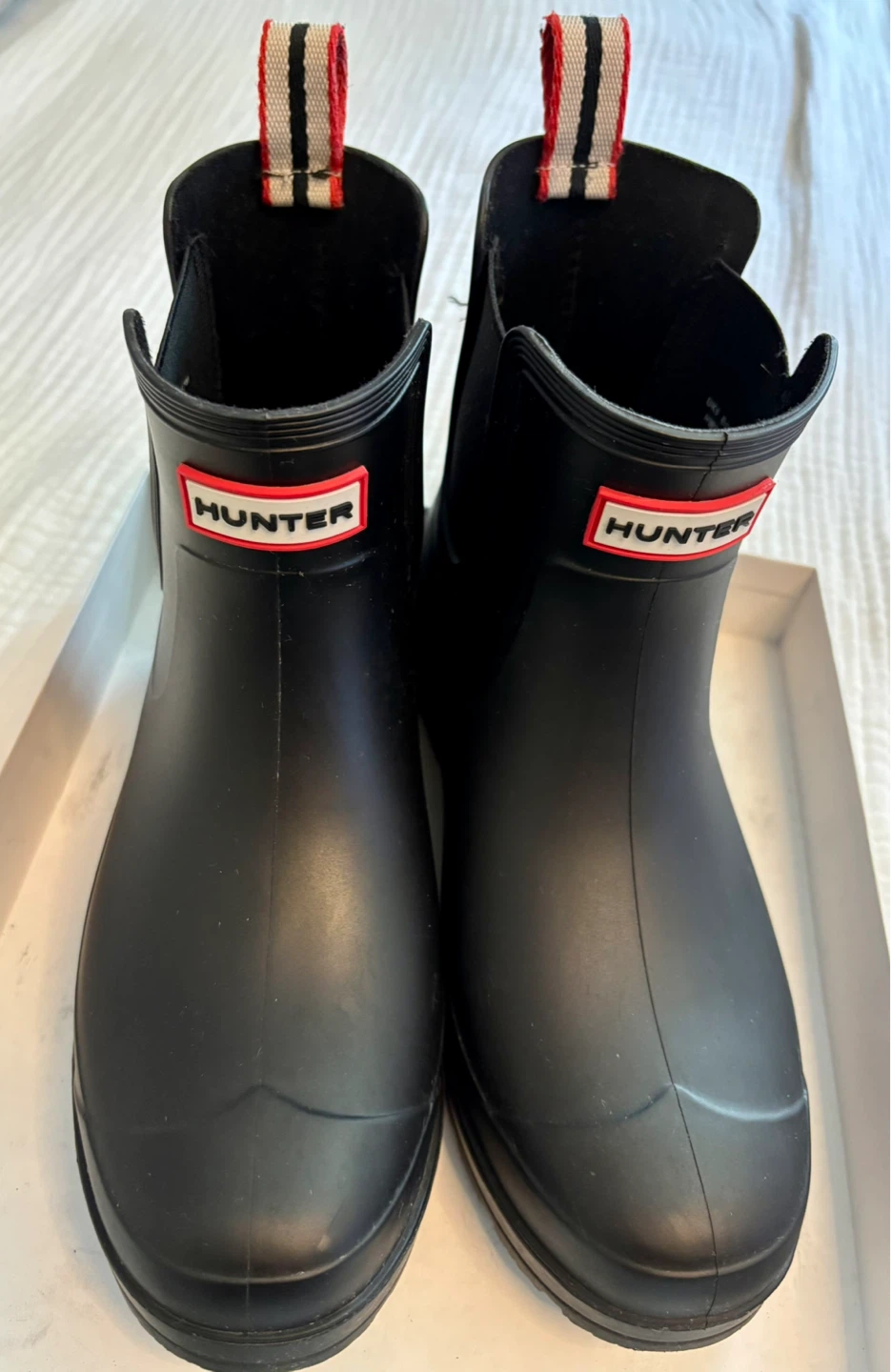 Hunter Black Rubber Chelsea Boots - photo 2