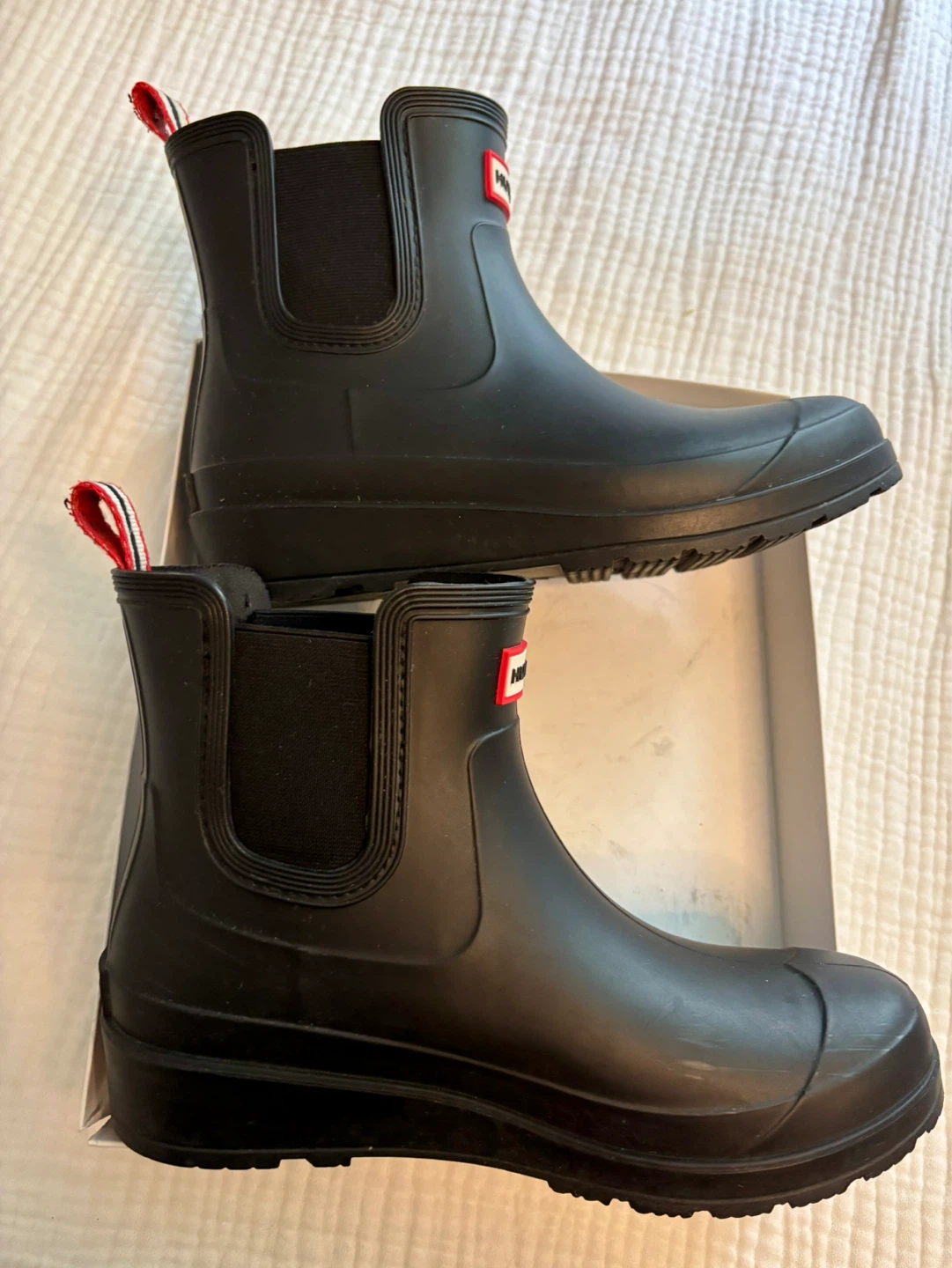 Hunter Black Rubber Chelsea Boots - photo 5