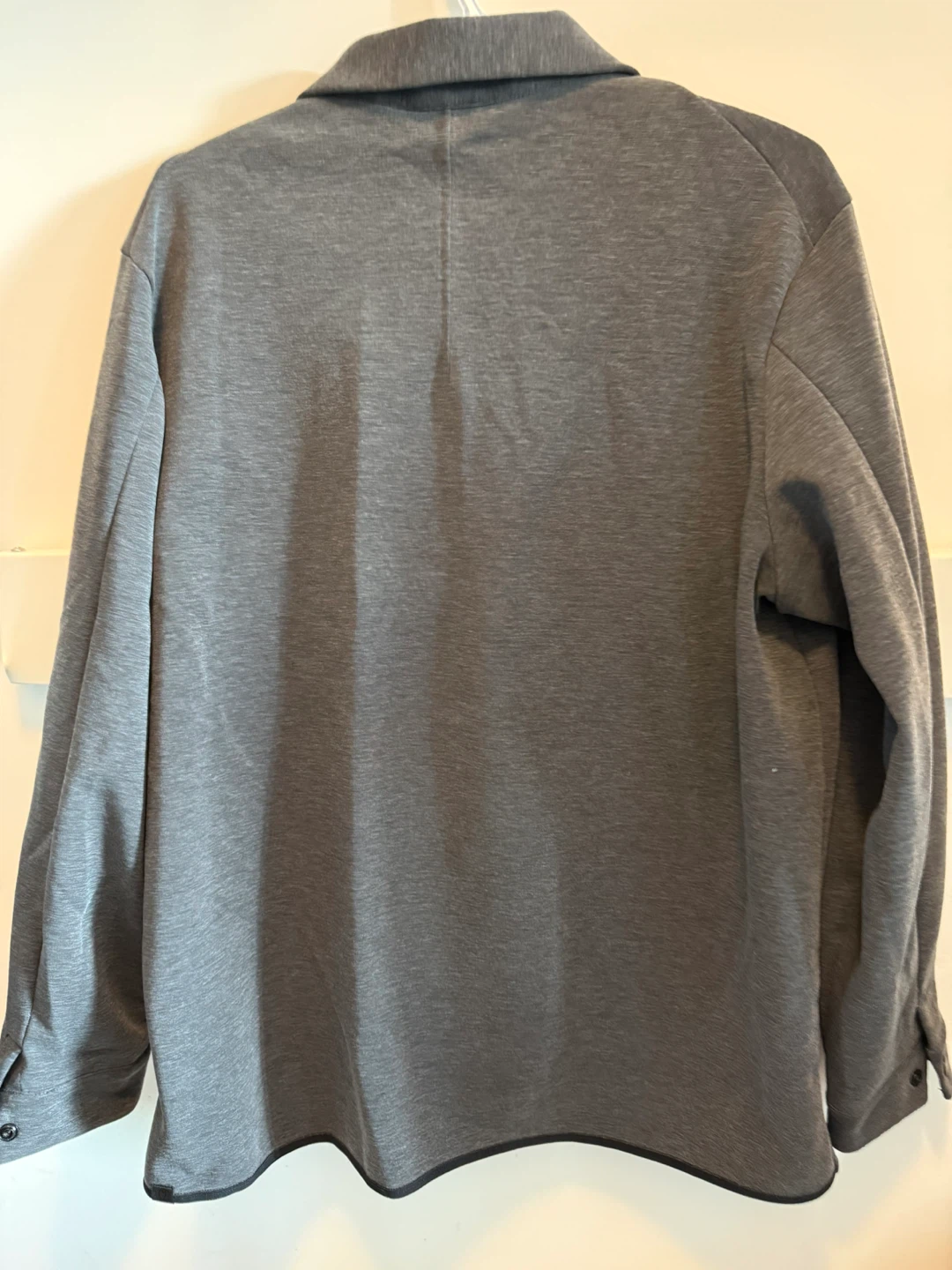 Lululemon Men’s Gridliner Fleece Overshirt Large Heathered Black - photo 2