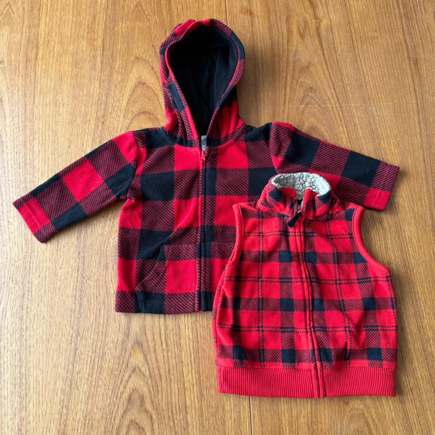 Bundle of 2 Buffalo plaid infant clothes