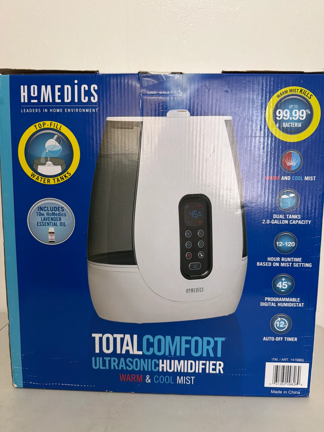 HoMedics Total Comfort Ultrasonic Humidifier