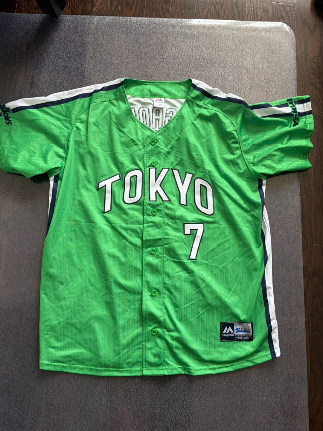 Majestic Tokyo Yakult Swallows Baseball Jersey - XL