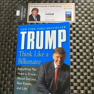 Trump Think Like a Billionaire Book and VIP Ticket