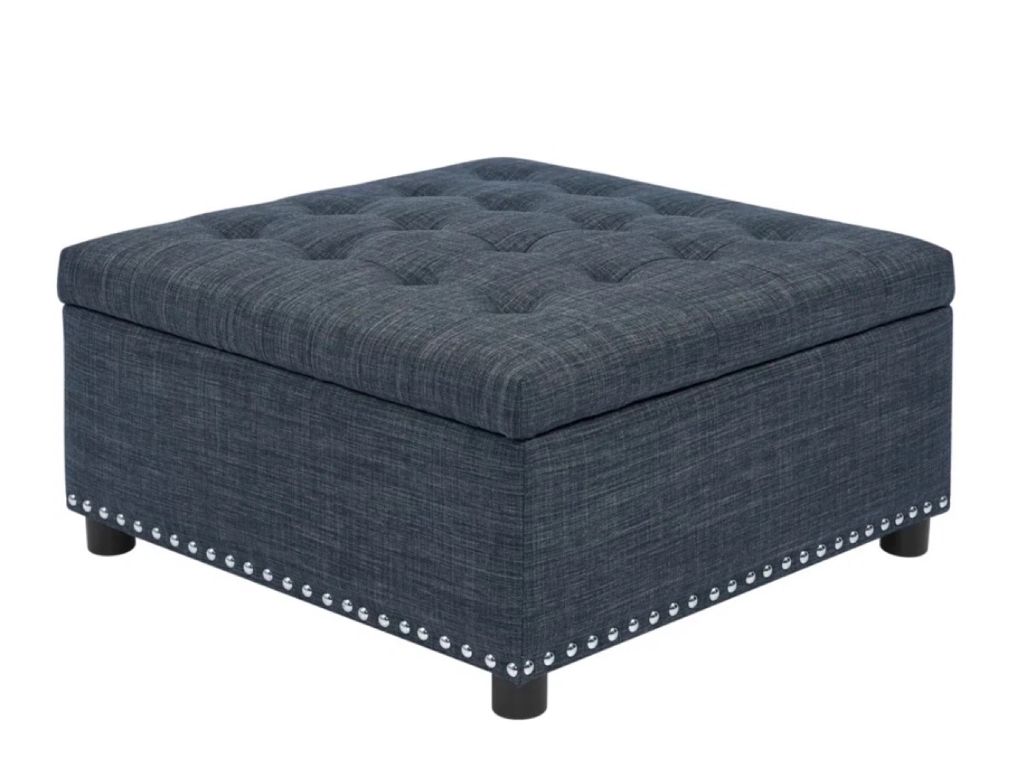 Tufted Square Storage Ottoman - photo 2