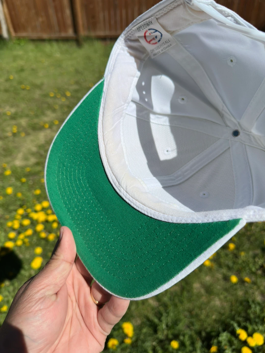 White USA Embroidered Baseball Cap - photo 5