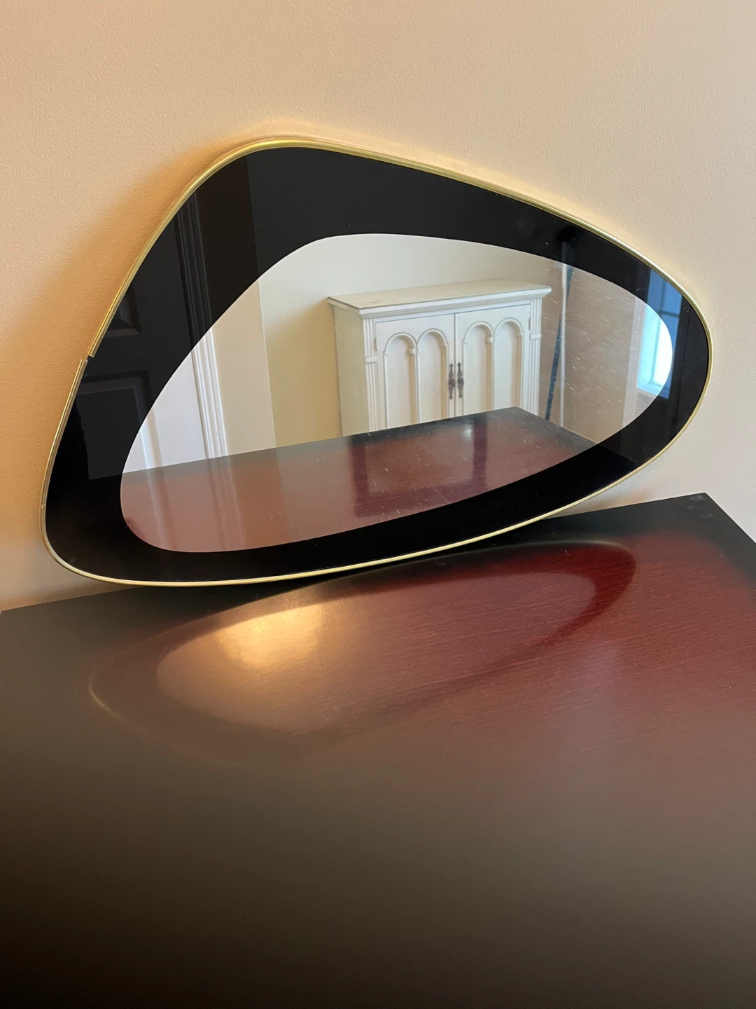Vintage Decorative Mirror with Gold Trim