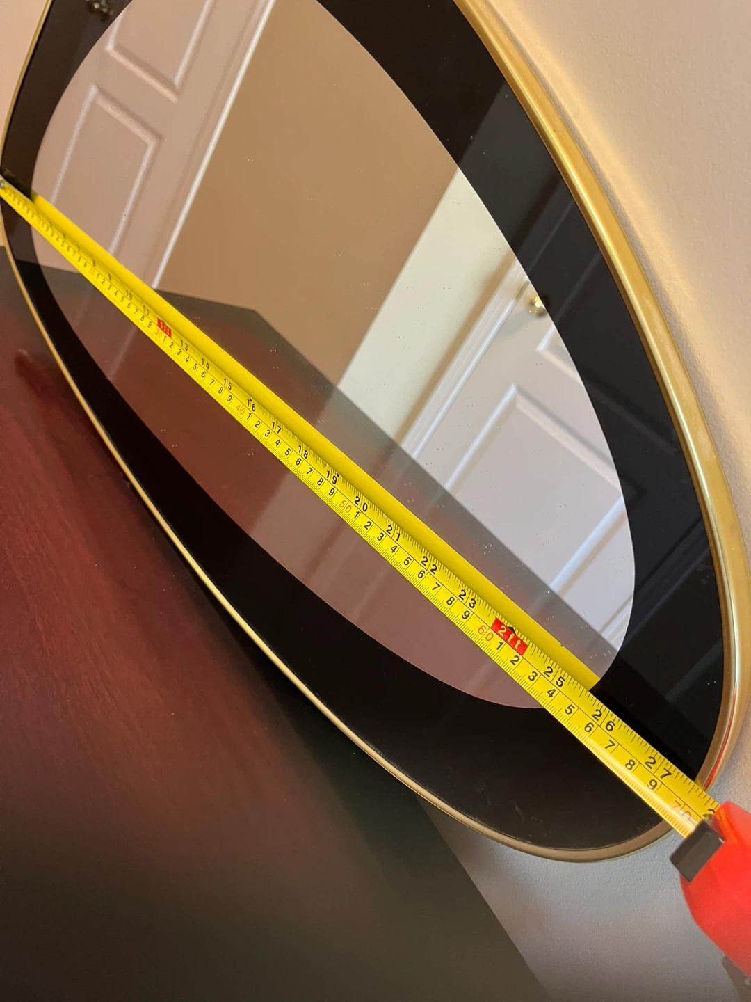 Vintage Decorative Mirror with Gold Trim - photo 4