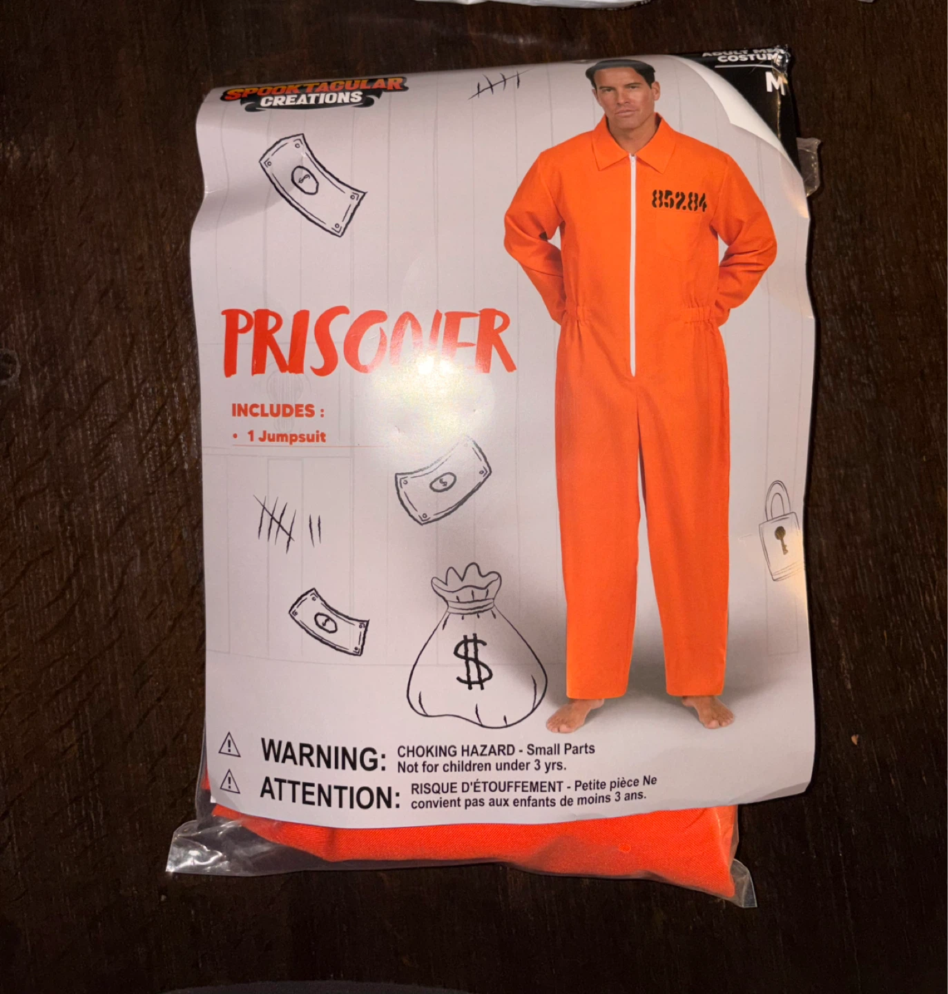 Prisoner Costume Jumpsuit