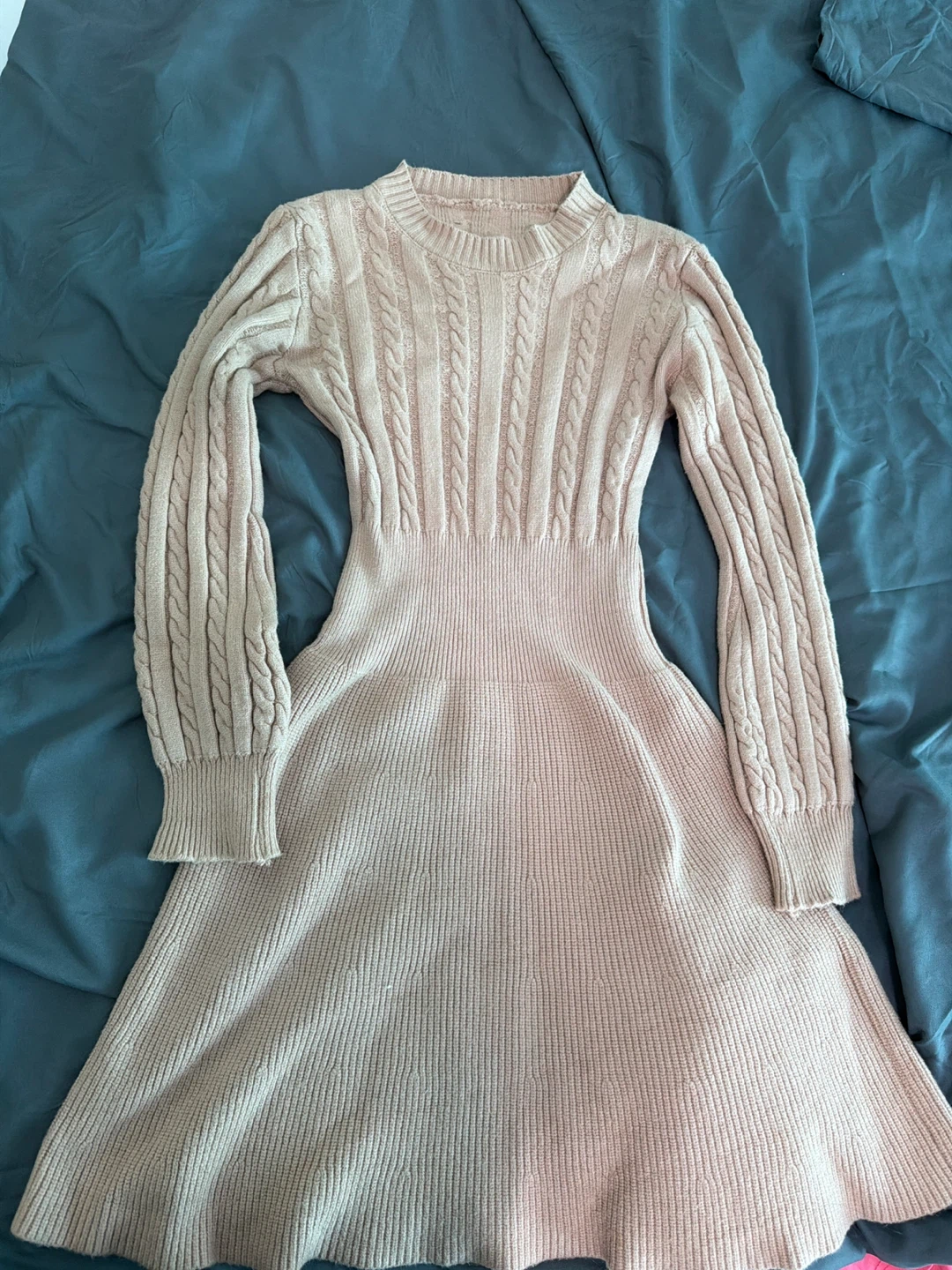 Women's Cable Knit Sweater Dress