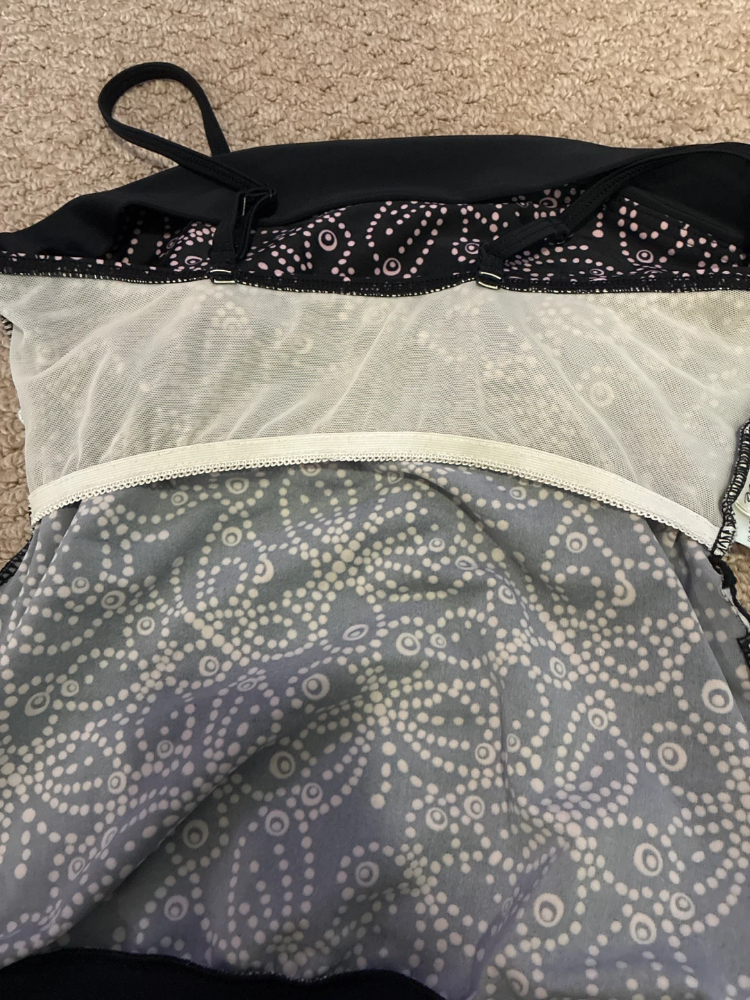 Black and Pink Patterned Tank Top - photo 4