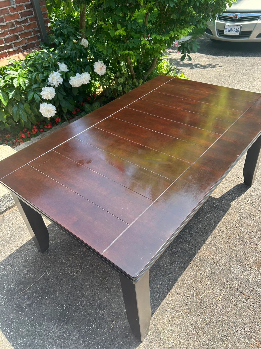 Dark Wood Dining Table - photo 2