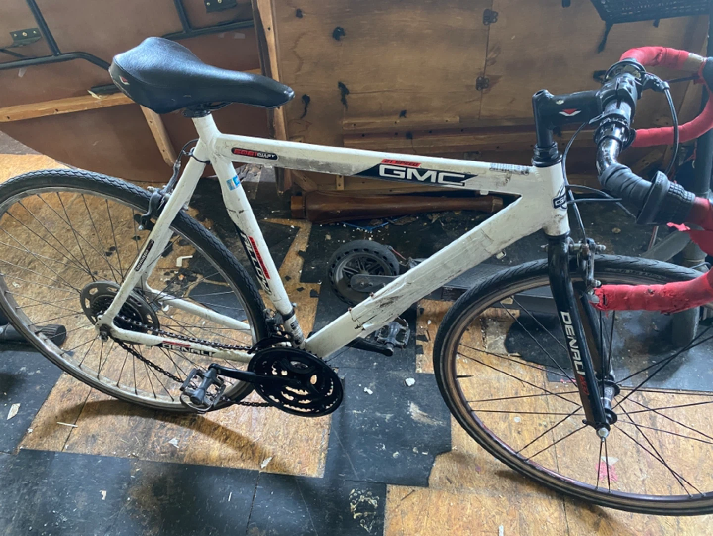 White GMC Road Bike