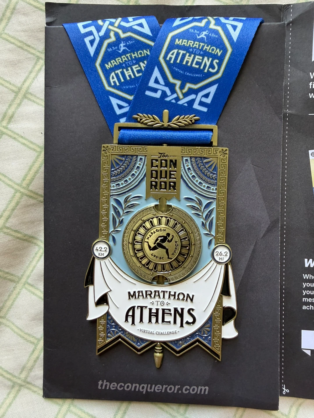 The Conqueror Virtual Challenge Marathon To Athens